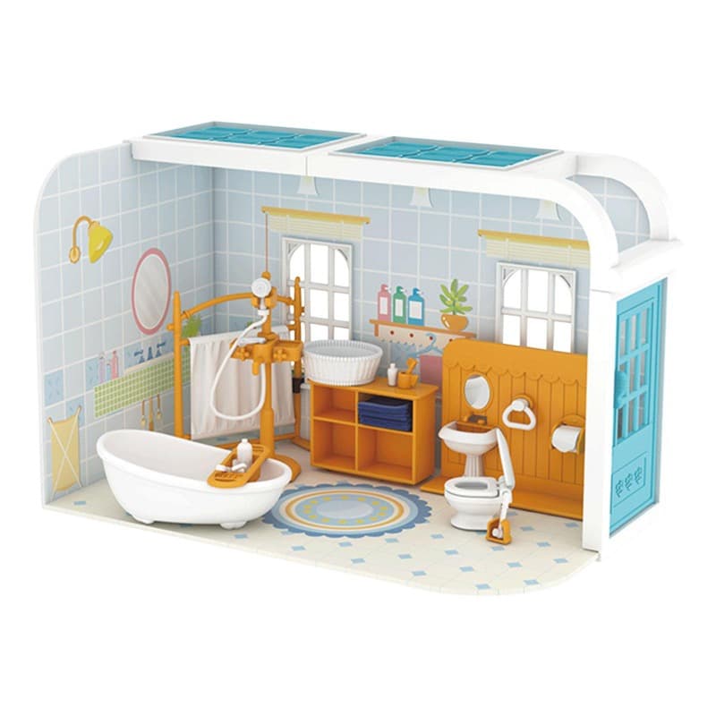 Dollhouse Bathroom Playset