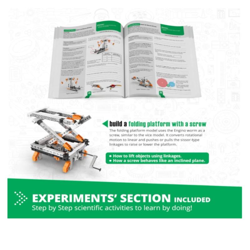 Engino Discovering Stem Mechanics - Gears & Worm Drives