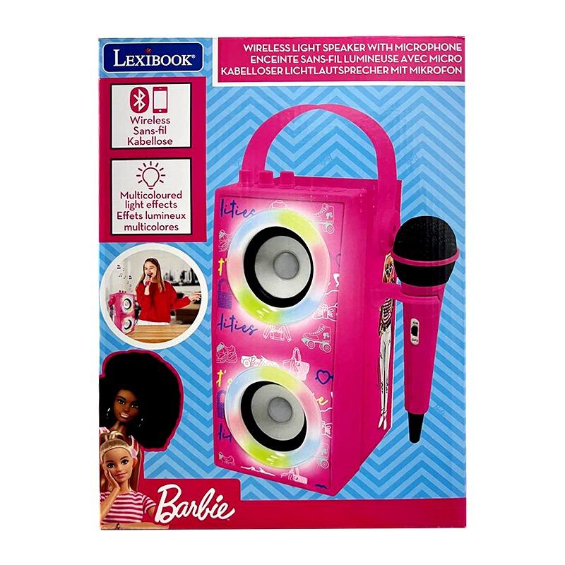 Lexibook Barbie Portable Bluetooth Speaker With Mic And Lights