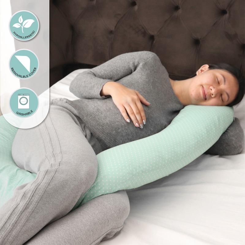 Moon Maternity Pillow Green