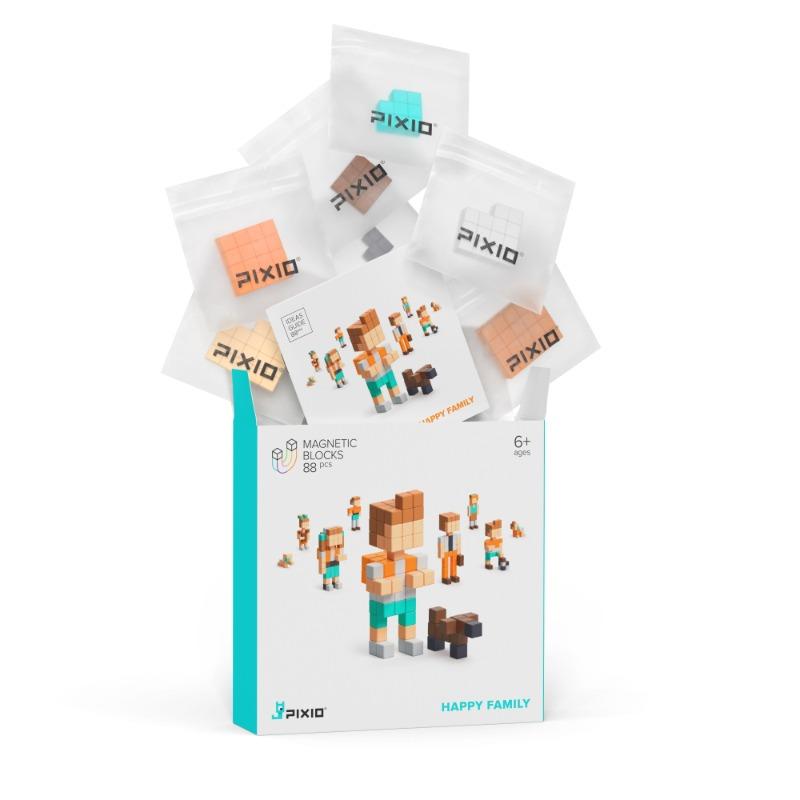 PIXIO Happy Family - 88 Magnetic blocks