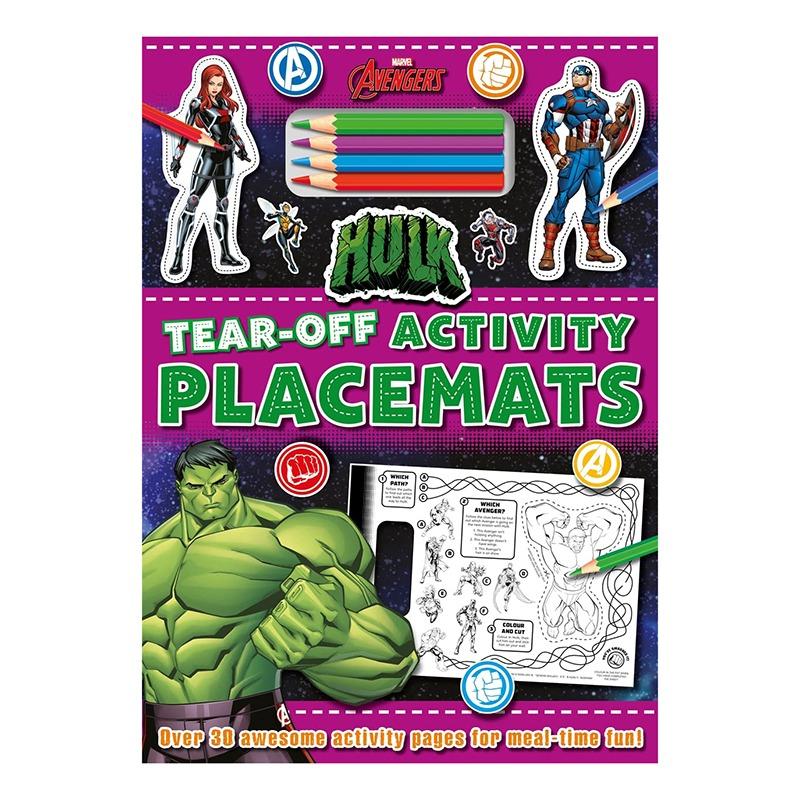 Marvel Avengers Hulk Tear-Off Activity Placemats
