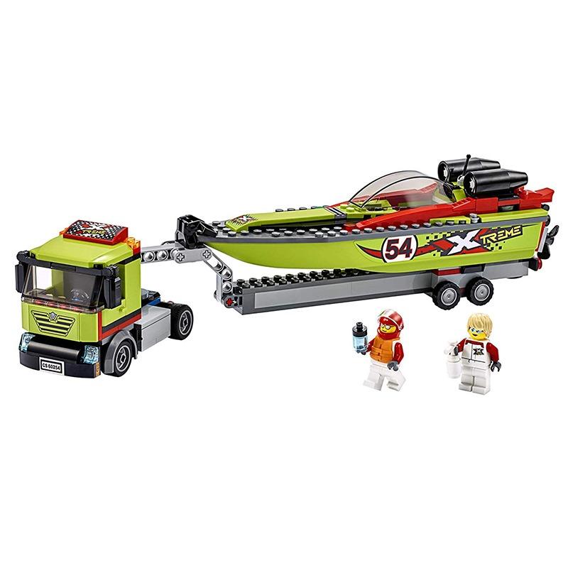 ليجو سيتي - مجموعة بناء قارب وشاحنة السباق
