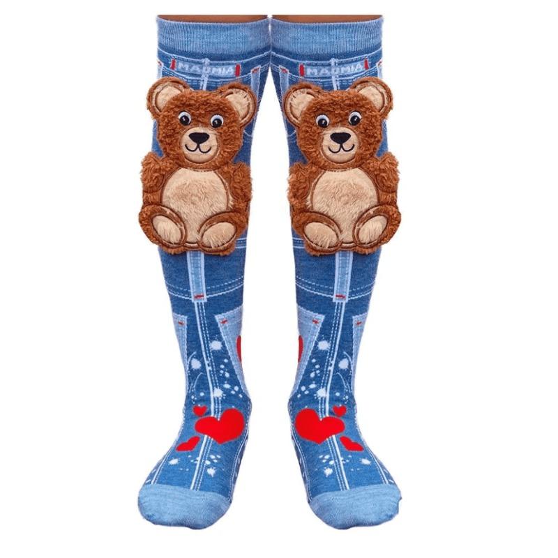 Madmia Teddy Bear Socks With Fluffy Bear