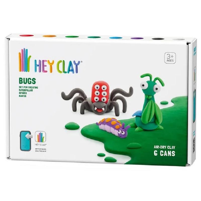 Hey Clay DIY Bugs Modelling Air Dry Clay Kit - 6pcs