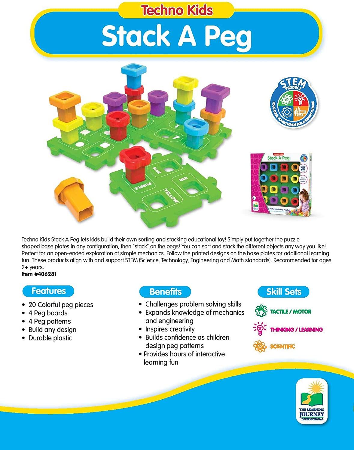 The Learning Journey Techno Kids Stack A Peg