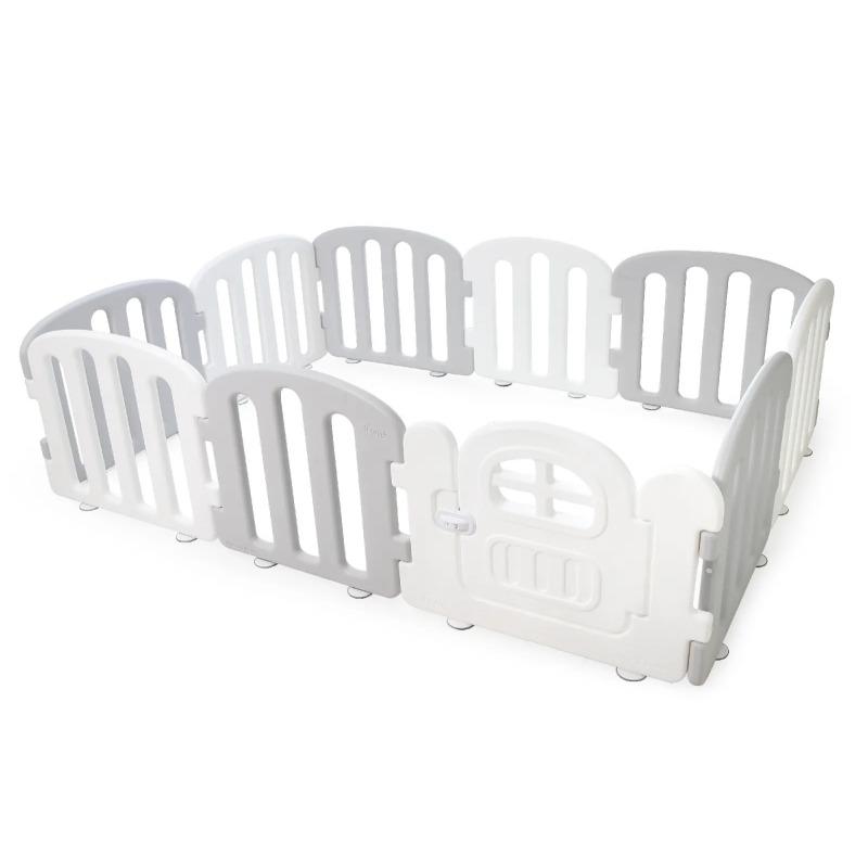 أي فام - مركز اللعب لون أبيض و رمادي 140*200