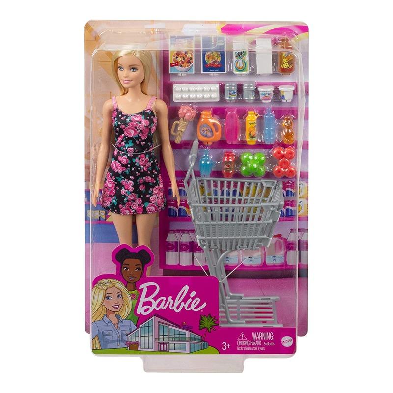 باربي - مجموعة سوبر ماركت مع دمية