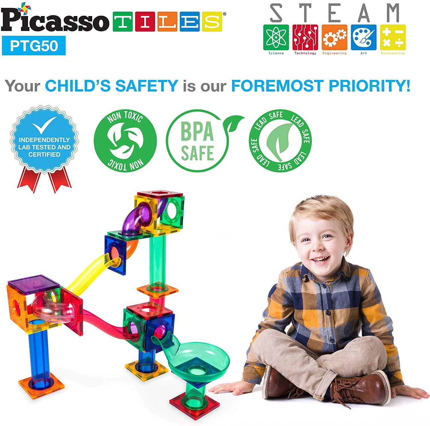 Picasso 50pcs Magnetic Marble Run Set