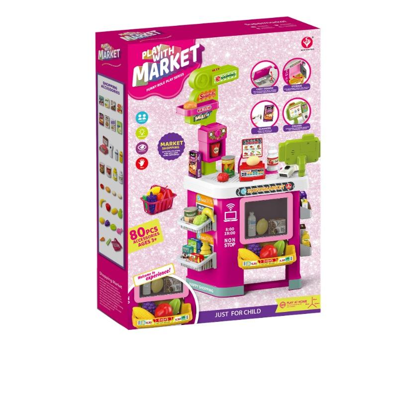 Supermarket Counter Set with Light and Sounds 67 Pcs