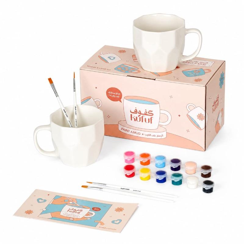 Kufuf Mug Painting Box - Creative DIY Ceramic Art Kit