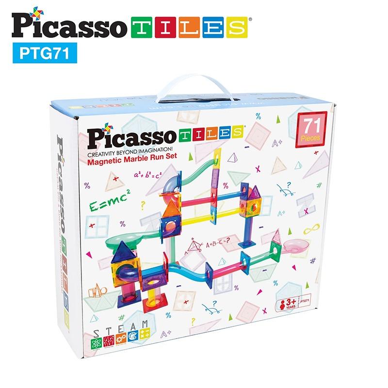 PicassoTiles Magnetic Building Set - 71 Piece