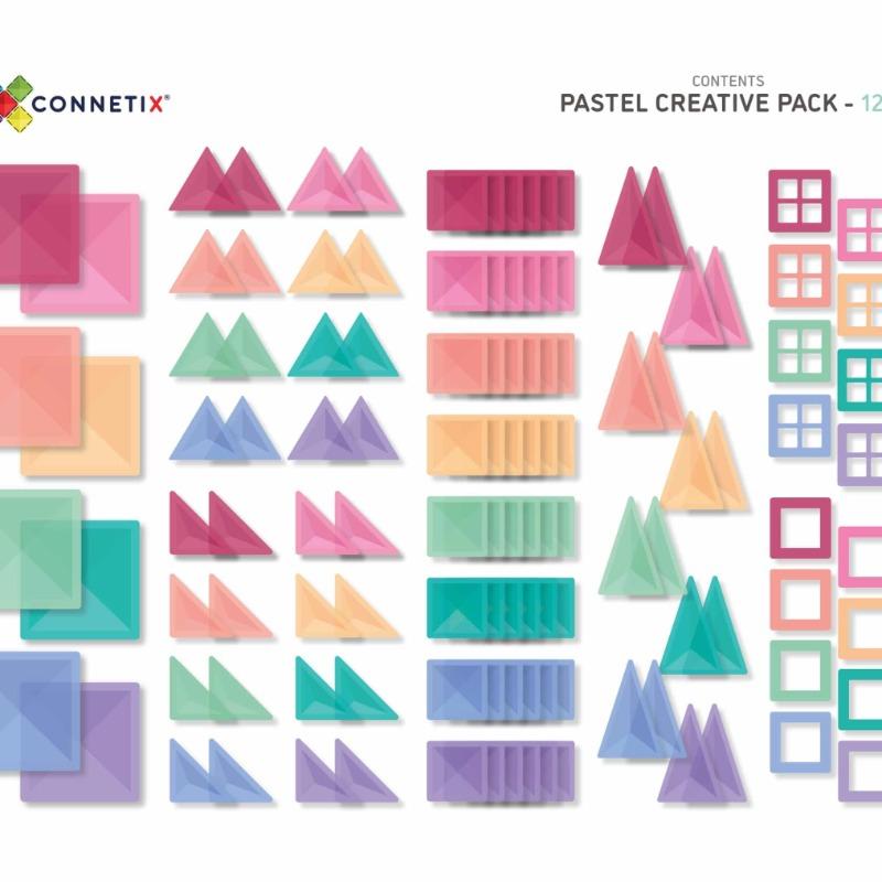 Connetix Pastel Creative Pack - 120 Pcs