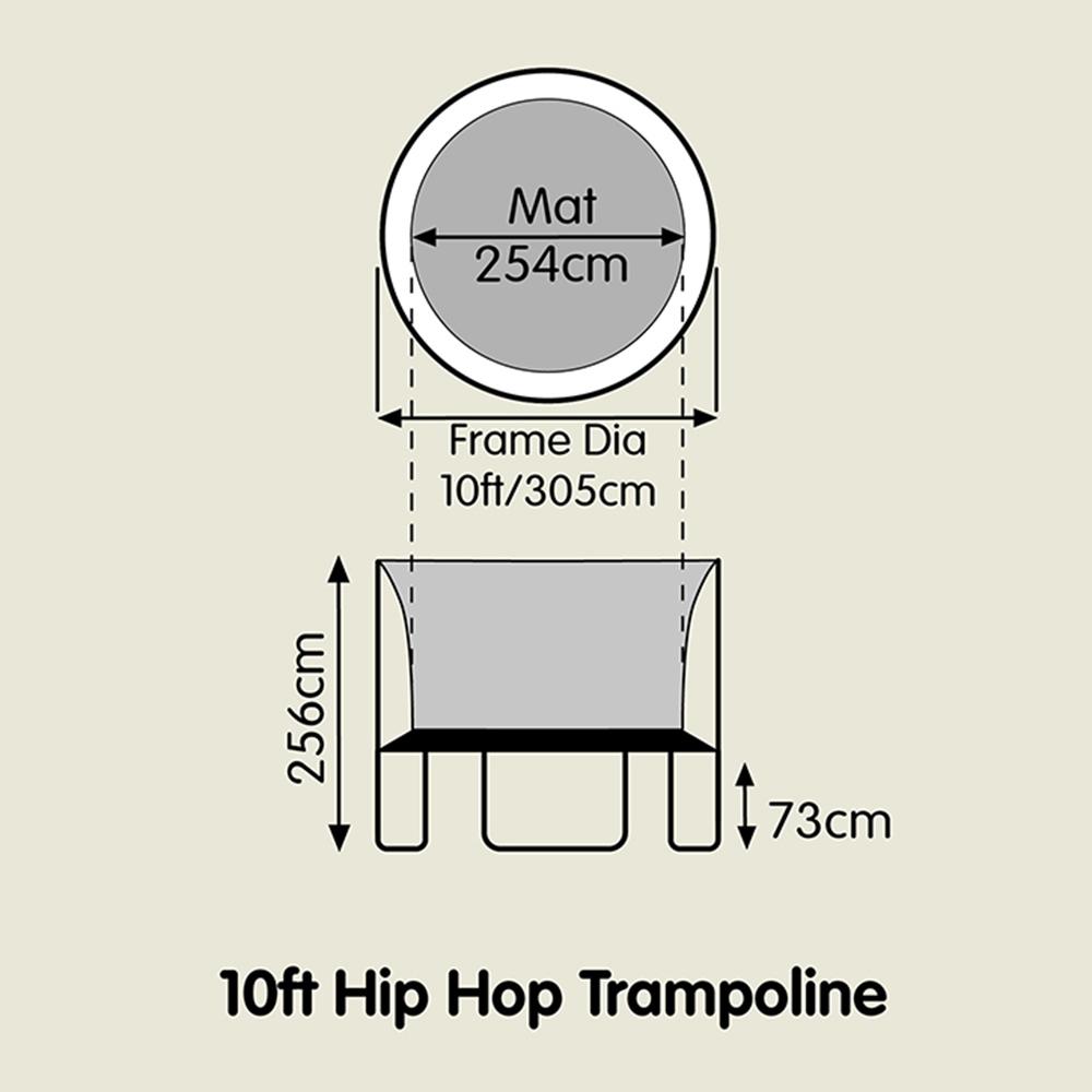 موكي - ترامبولين هيب هوب - 10 قدم