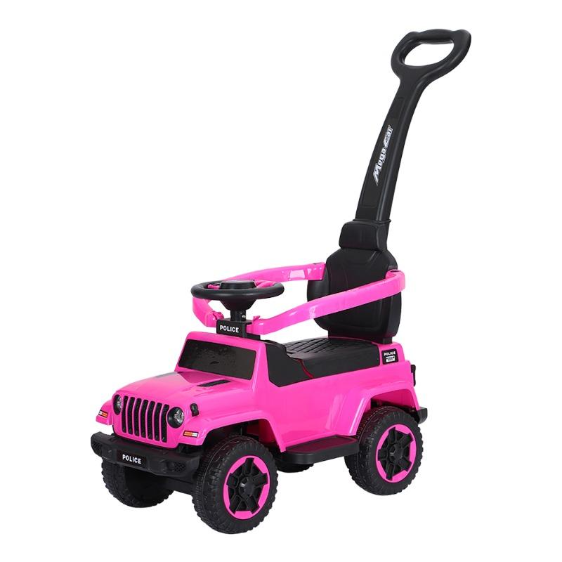 سيارة ركوب للأطفال مع مقبض دفع