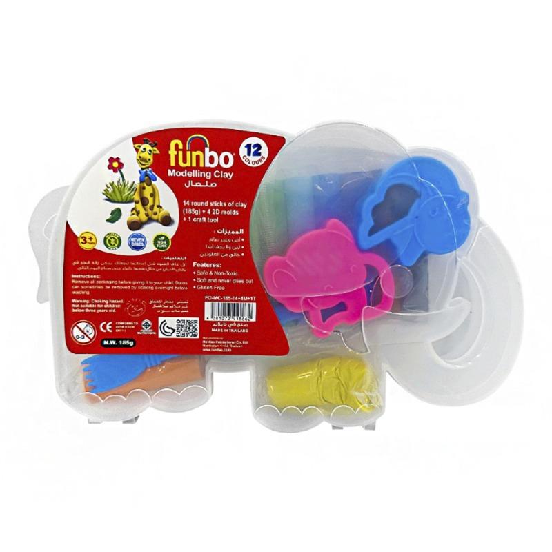 فنبو - صلصال موديلينج الملون 12 لون