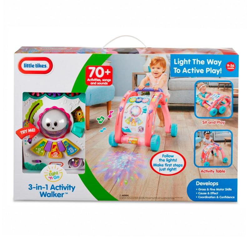Little Tikes Light N Go 3 In1 Activity Walker - Pink