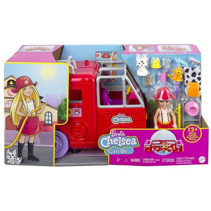باربي - دمية شيلسي مع شاحنة اطفاء