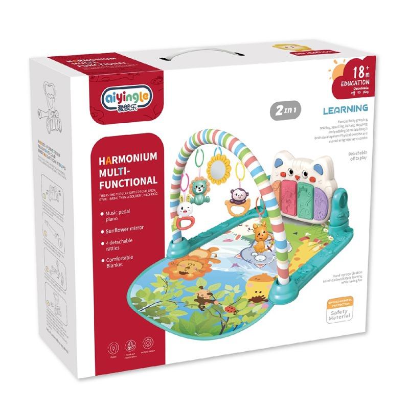 حصيرة اللعب والأنشطة للأطفال 2 في 1