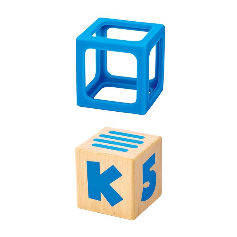 Hape - Grip-n-Stack Silicone And Wood Blocks