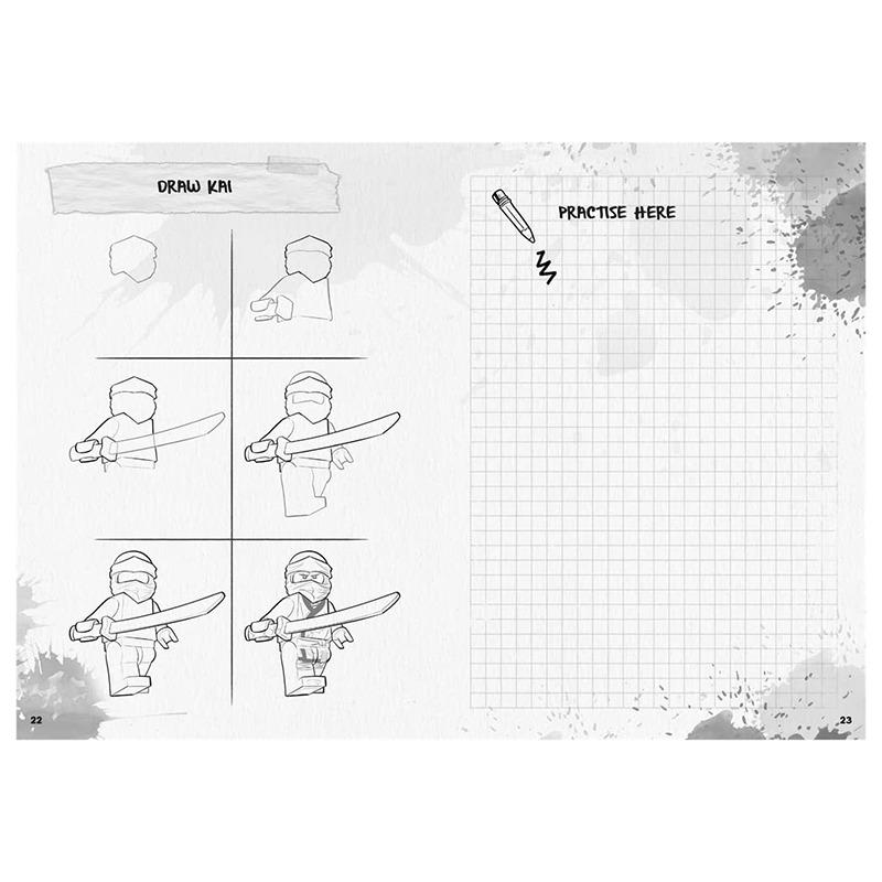 LEGO NINJAGO How to Draw a Ninja Book