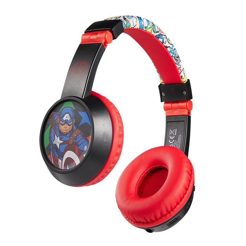 فولكانو - سماعات رأس بلوتوث مبطنة برسومات مارفل أفينجرز