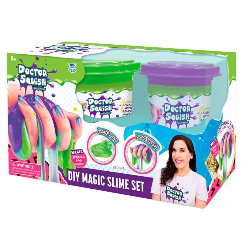 Doctor Squish Slime Value Pack - Green and Purple