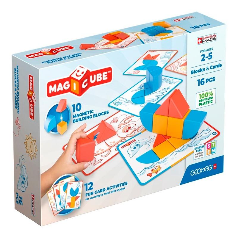 Geomag Magicube Blocks And Cards - 16 Pcs