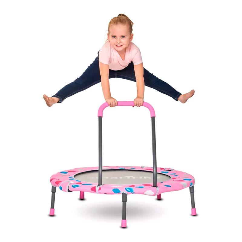 سمارترايك - ترامبولين ومجموعة أنشطة 3 في 1 لون وردي