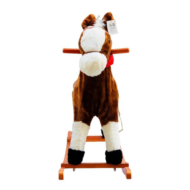 Plush Rocking Horse - White