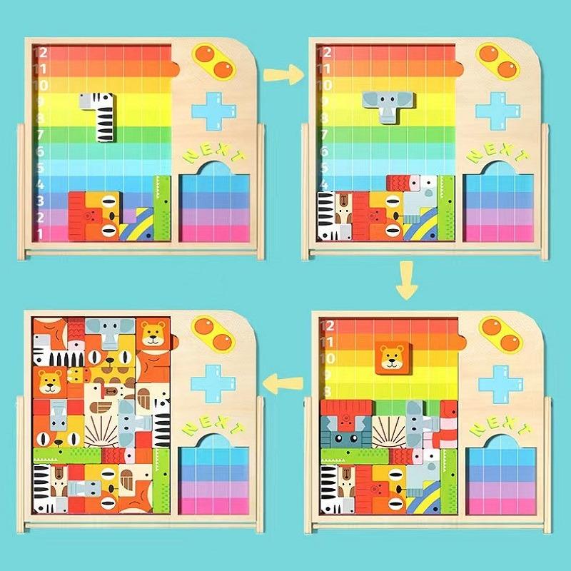 Animal Tetris Puzzel - 27 Pcs