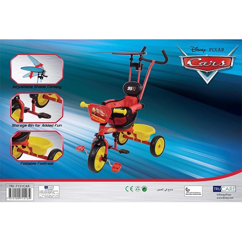 دراجة ثلاثية سترول آند ترايك 3 في 1 بتصميم شخصيات كارز