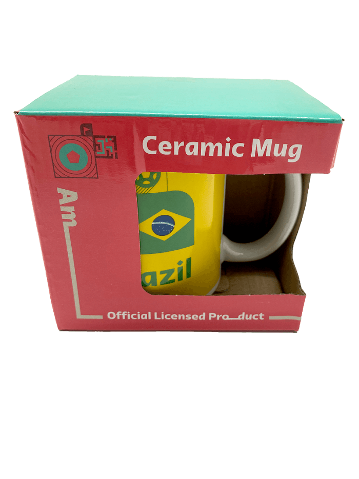 فيفا 2022 - كوب سيراميك سعة 325 مل شعار البرازيل