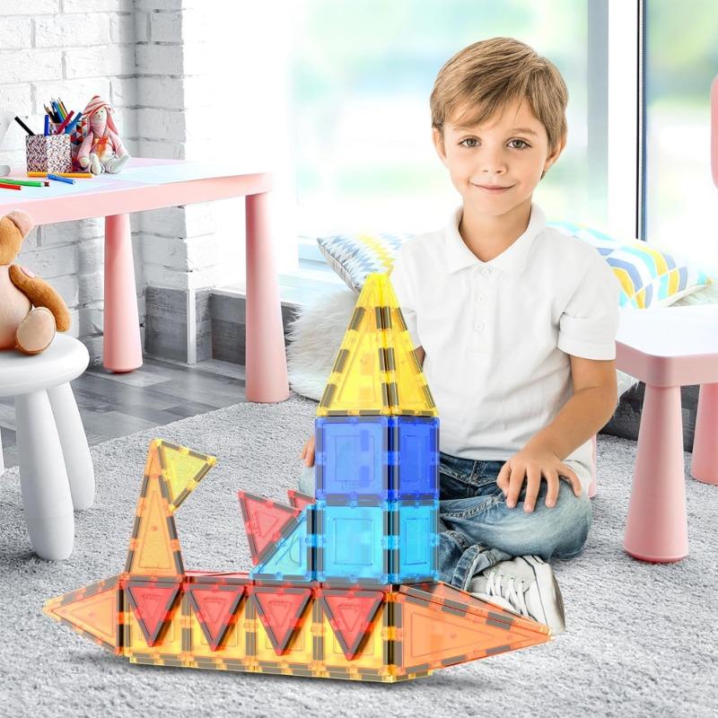 Picasso Magnetic Tiles Building Blocks Set – 60 Pieces