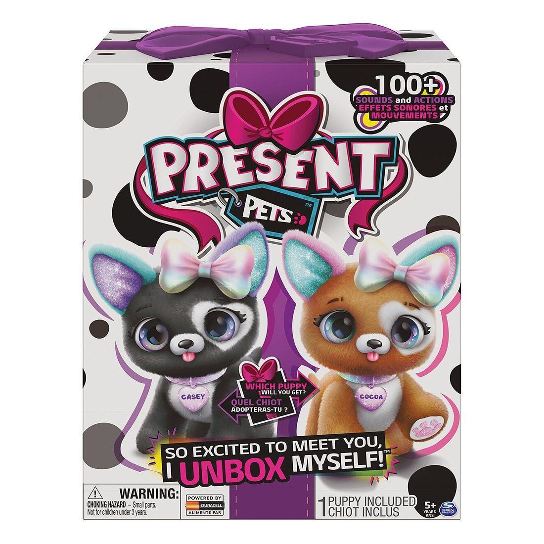 Present Pets Glitter Puppy Interactive Plush Pet Toy Assortment