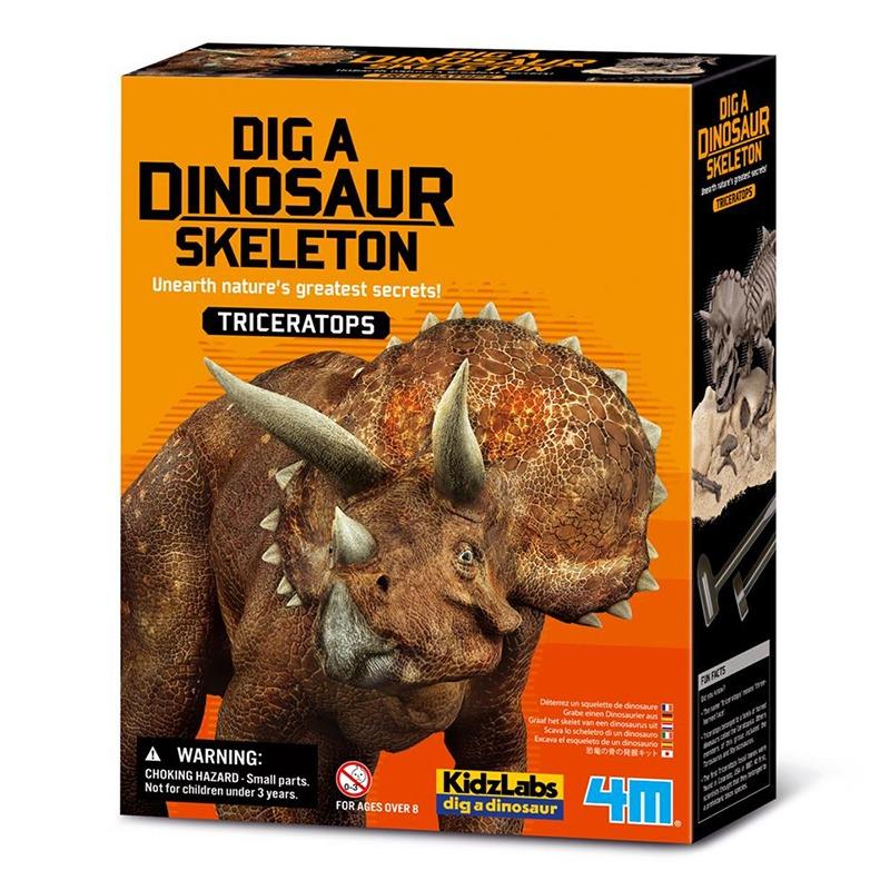4M Kidz Labs Dig A Triceratops Skeleton