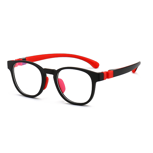 Dollger - Kids Anti Blue Light Blocking Glass - Black / Red