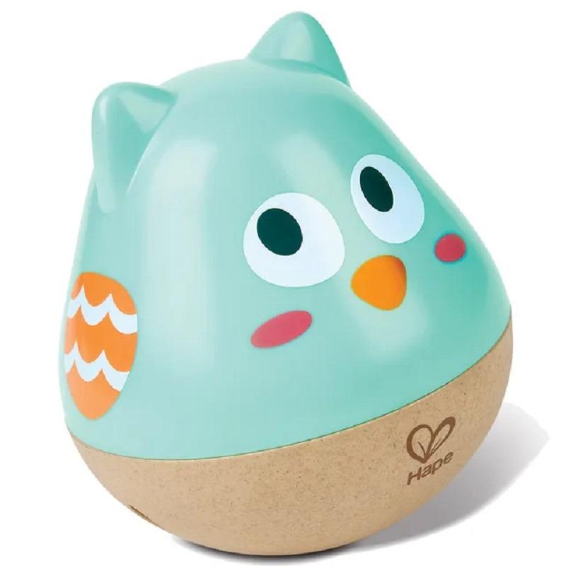 Hape Owl Musical Wobbler - Blue