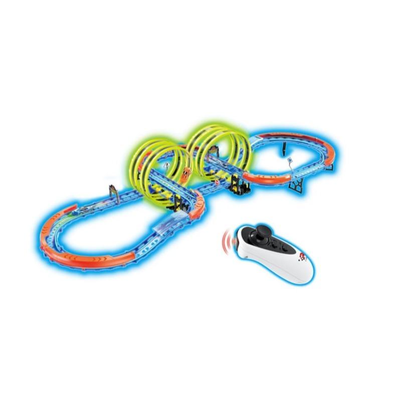 Railway Glow Race Track With Light