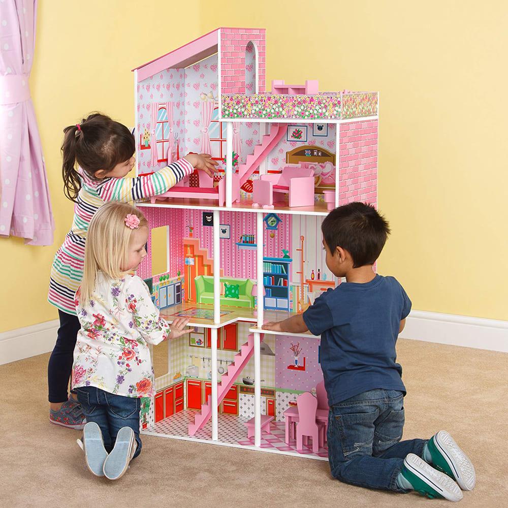 بيت الدمي الخشبية