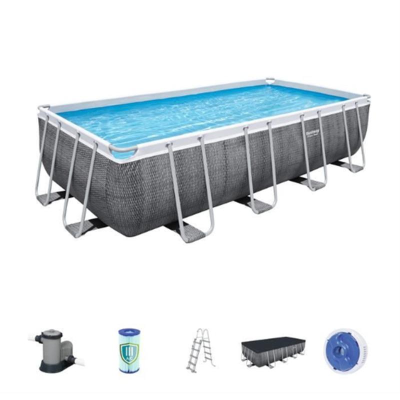 بيست واي - مجموعة مسبح مستطيلة باور ستيل 549 × 274 × 122 سم