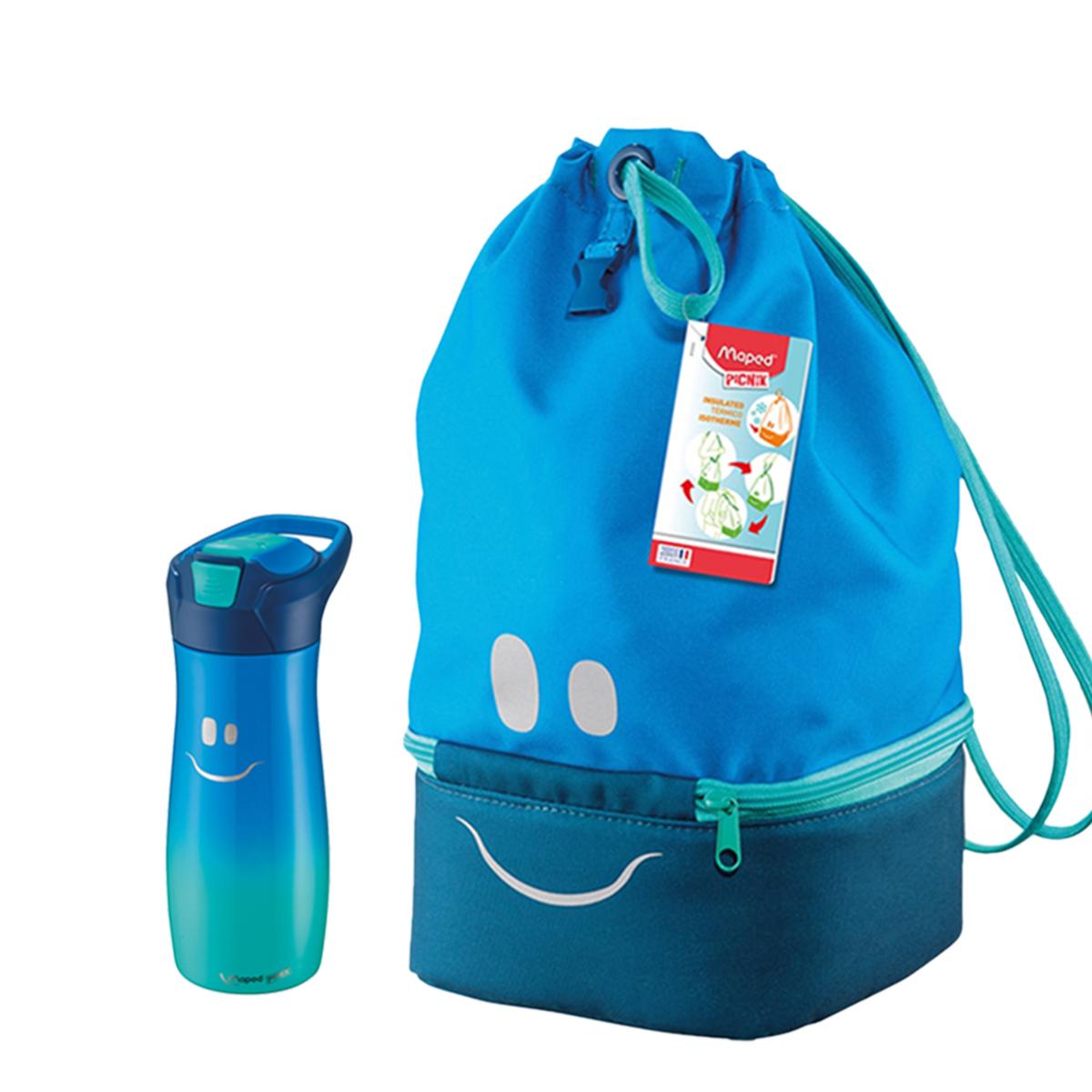 مابيد - حقيبة الوجبات الخفيفة 4 في 1 لون أزرق