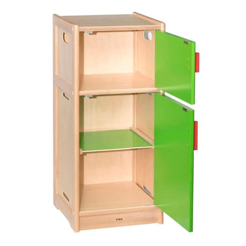 Viga Wooden Fridge - Green and Red
