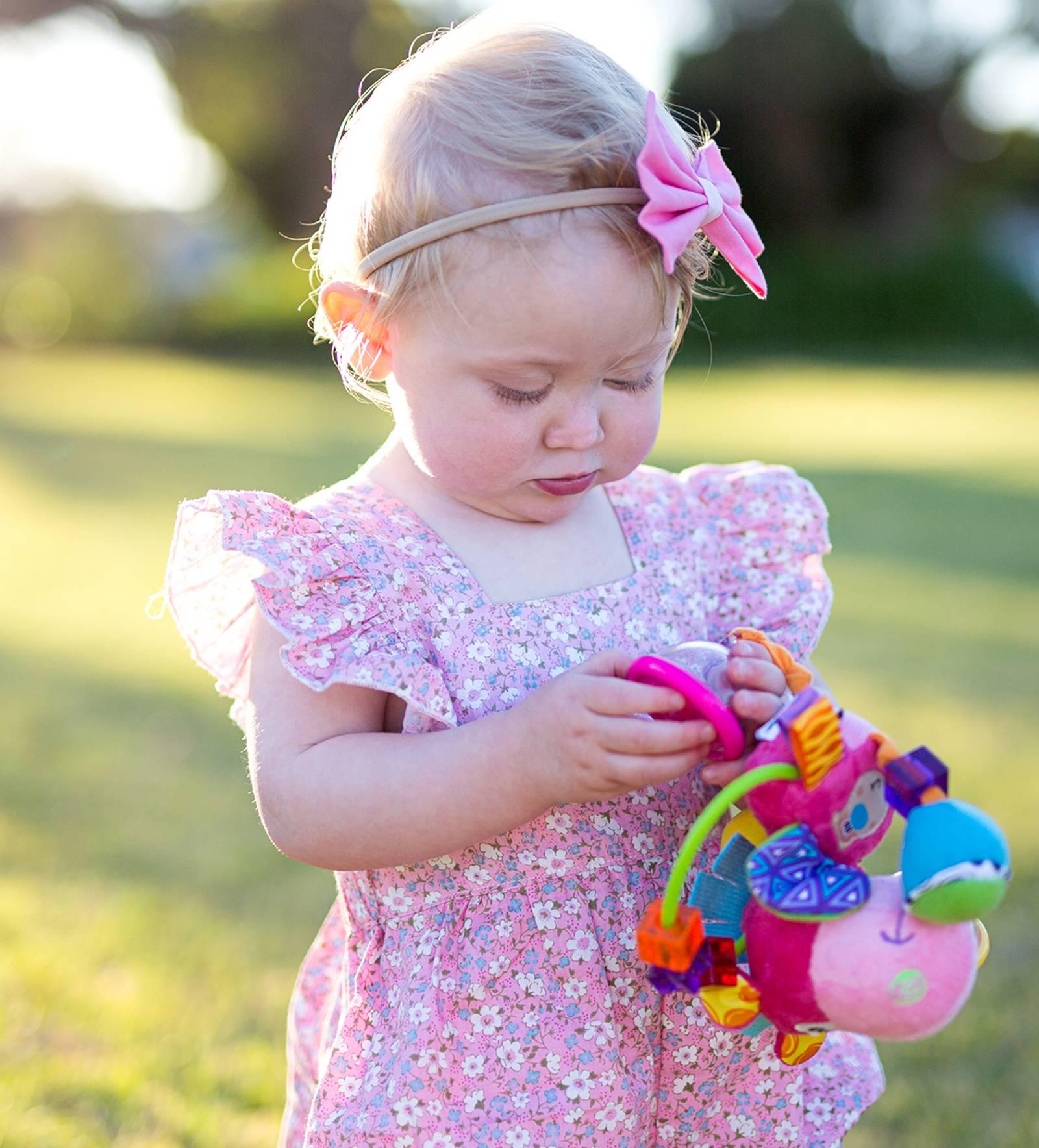 Playgro Clopette Activity Rattle - Pink