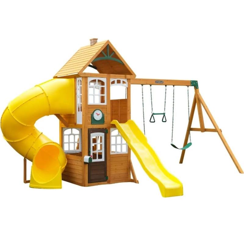 KidKraft Castlewood Wooden Swing Playset
