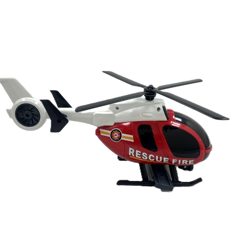 دي باور -مجموعة هليكوبتر وسيارة رياضية رجال الإطفاء بمقياس 1:14- أحمر