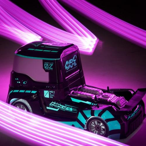 Zoufun Light Tractor Deer Man RC Car - Blue