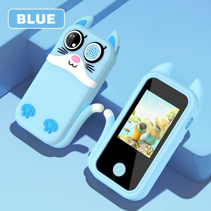 Kids Camera Phone With Touchscreen - Blue Cat