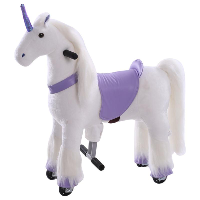 Tobys Ponycycle Rideamal Ride on - Purple Unicorn