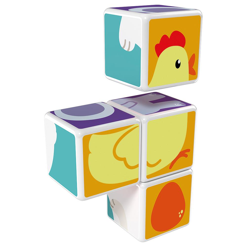Geomag Magicube Printed Animals Friends And Card